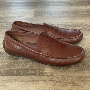 Polo Ralph Lauren Reynold Penny Loafers Mens 11.5 D Brown Leather Driving Shoes